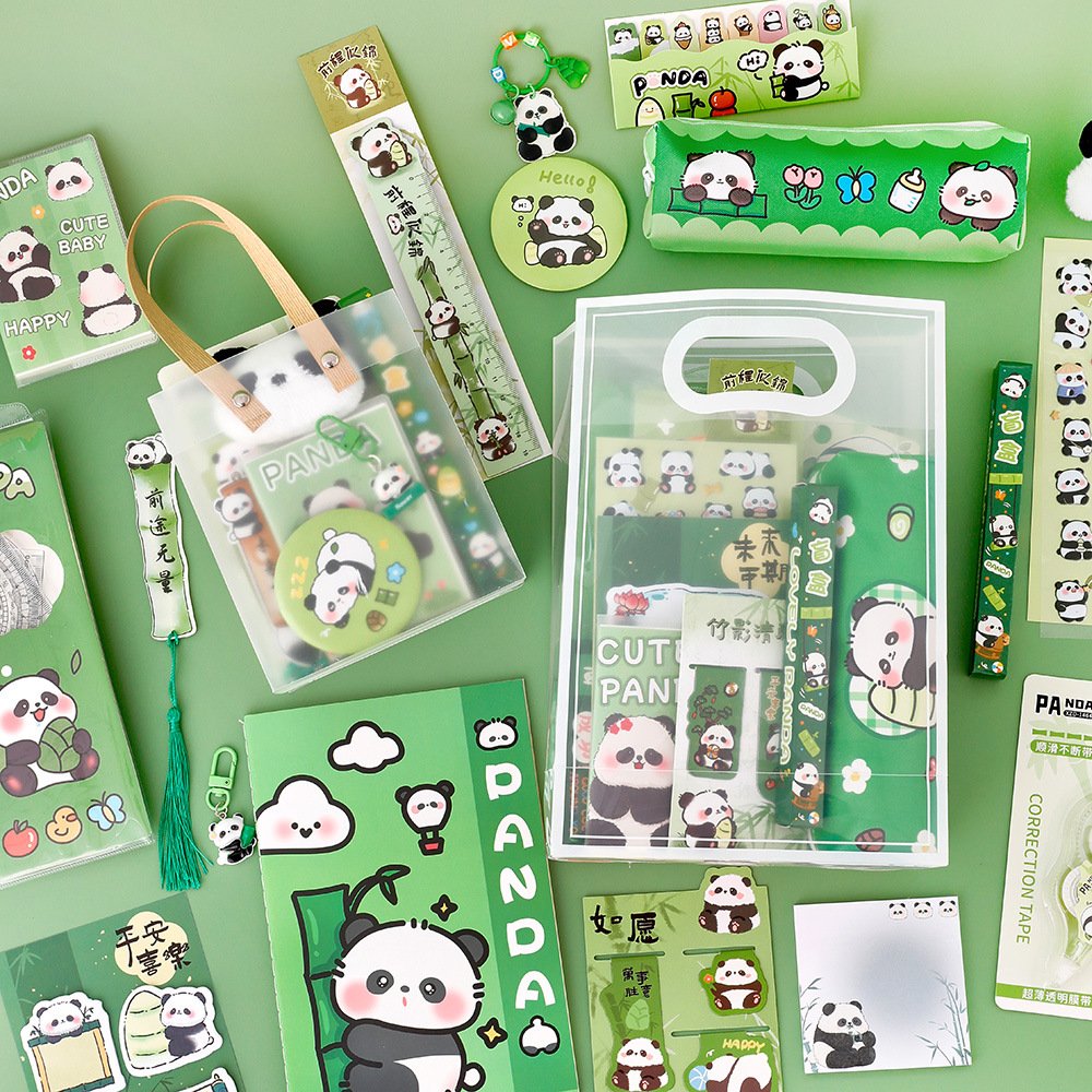 Cute Panda Stationery Gift Set for Kids – Complete School Supplies Kit