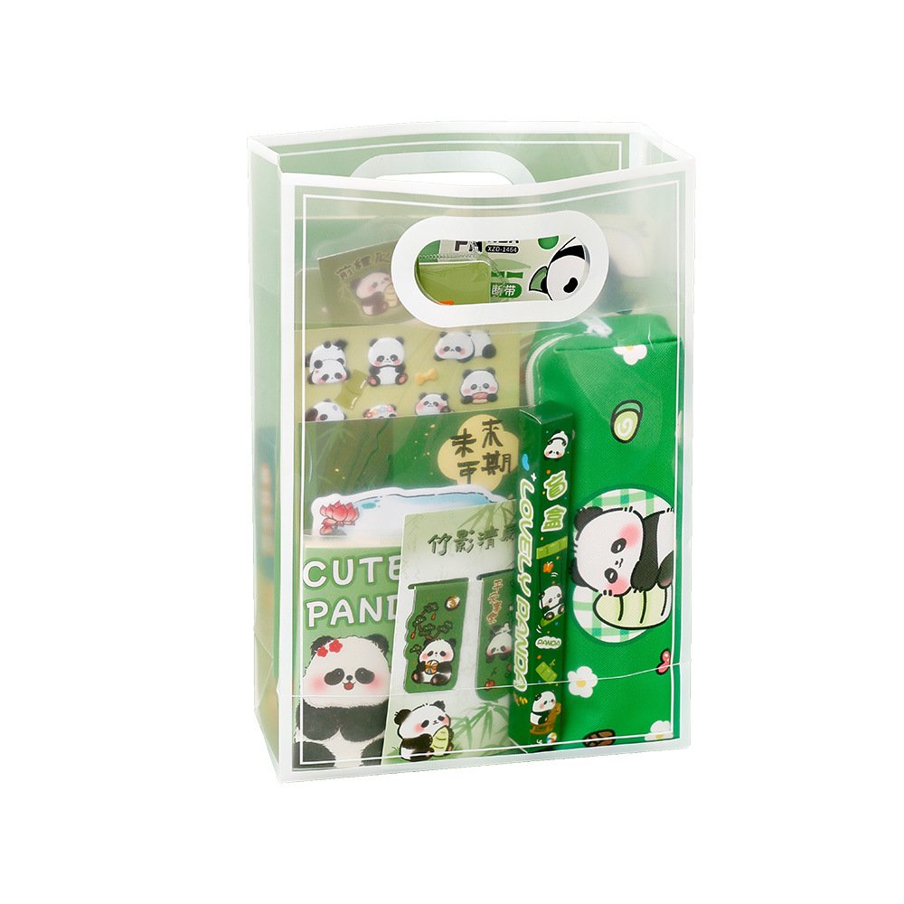 Cute Panda Stationery Gift Set for Kids – Complete School Supplies Kit - Image 2