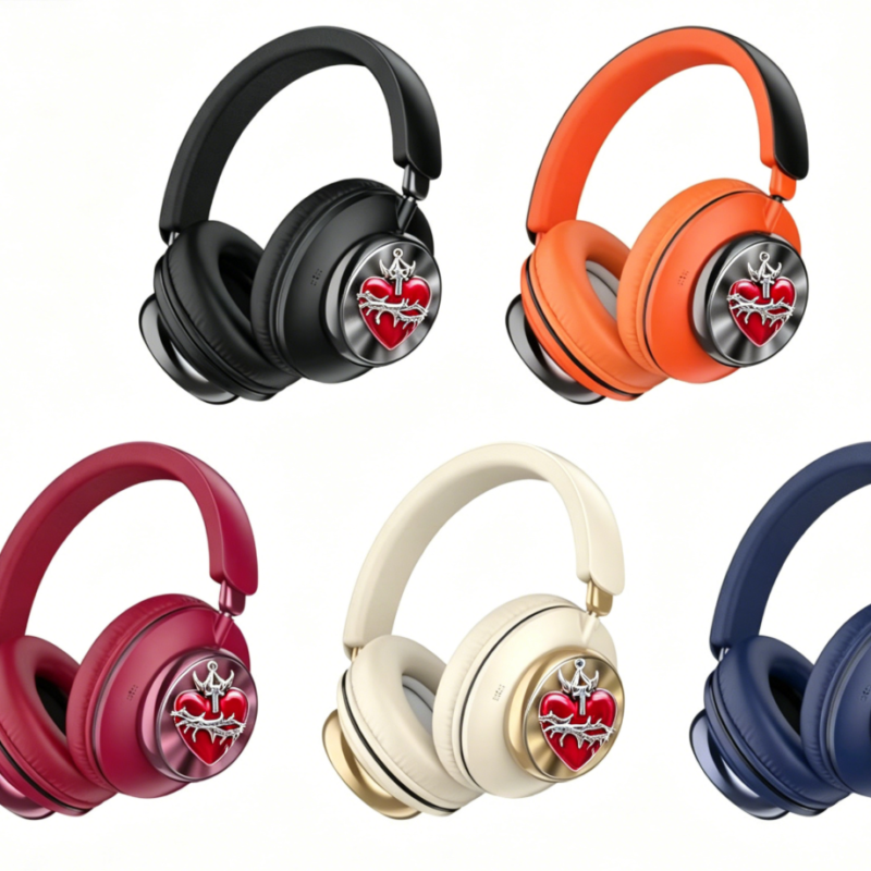 Y2K Style Custom Fashion Headphones for Gifts, Brands & Events Metallic Wireless Headphones for Promotional Gifts