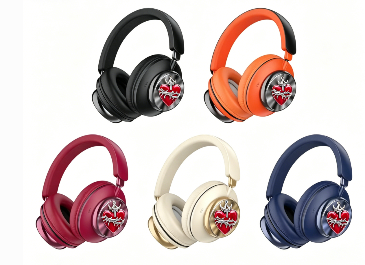 Y2K Style Custom Fashion Headphones for Gifts, Brands & Events Metallic Wireless Headphones for Promotional Gifts