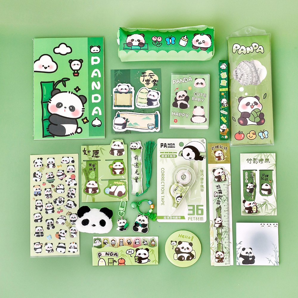 Cute Panda Stationery Gift Set for Kids – Complete School Supplies Kit - Image 4