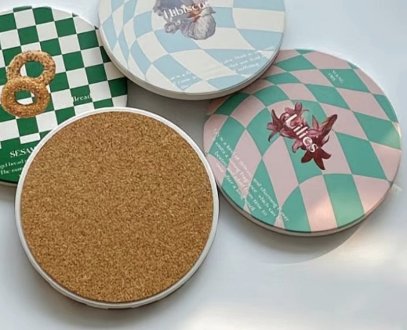 Custom Ceramic Absorbent Coasters - Logo & Photo Printing Wholesale