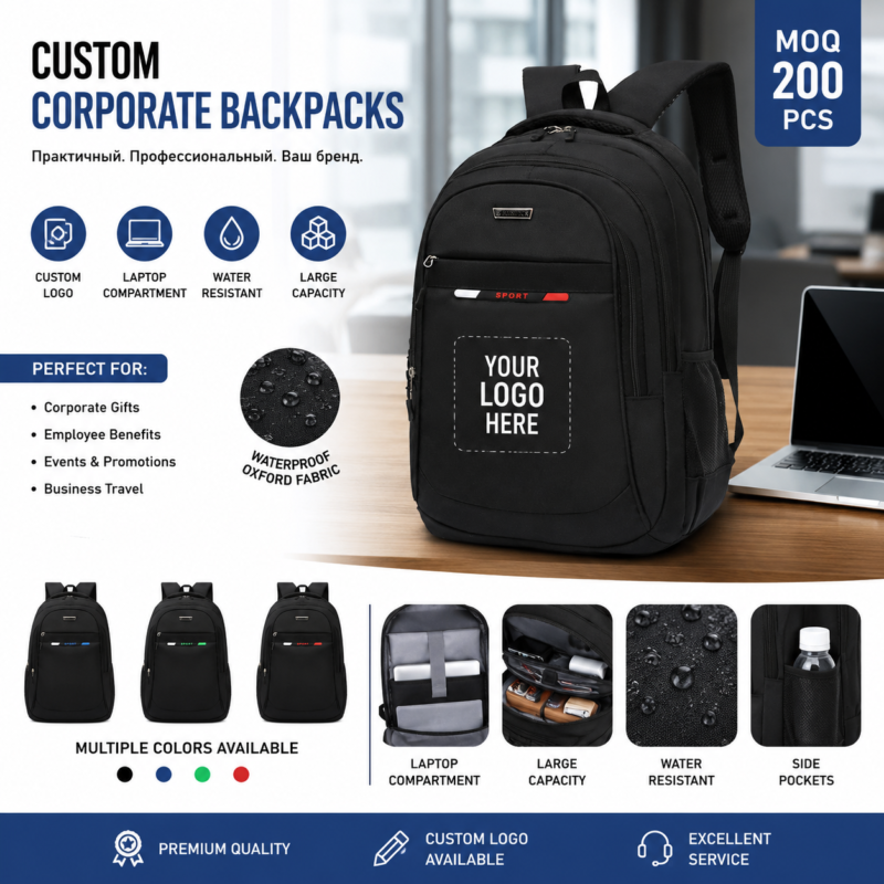 Custom Corporate Backpacks: Perfect Gifts for Employees & Business Events