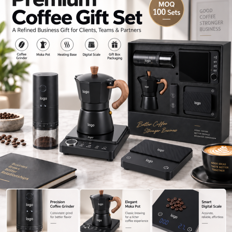 Premium corporate coffee gift set for HR and client gifting
